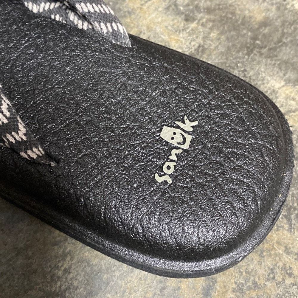 Sanuk Yoga Sling 2-Flip-Flop-Sandal Black Natural Congo Size 11 - Picture 7 of 8